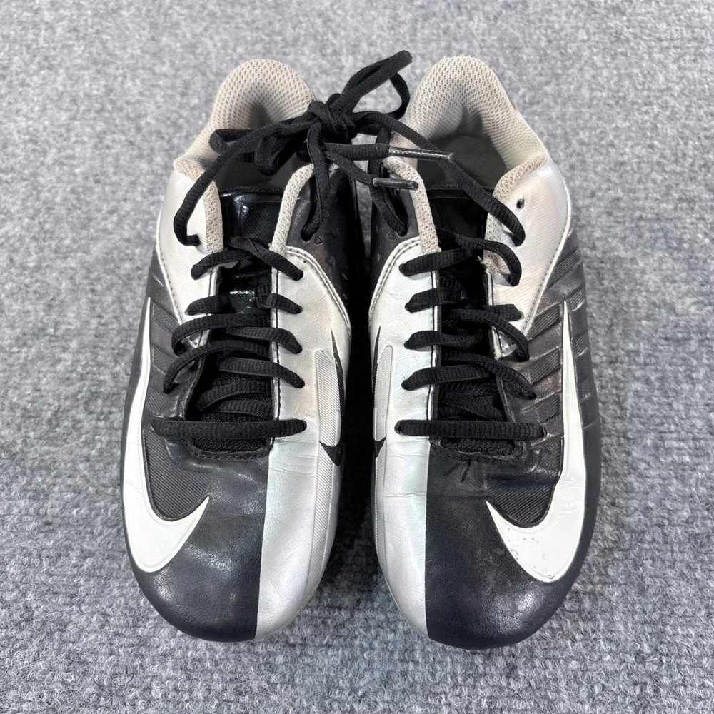 Nike Alpha Speed TD Football Cleats Black Silver Youth 2.5Y 511341-010 READ